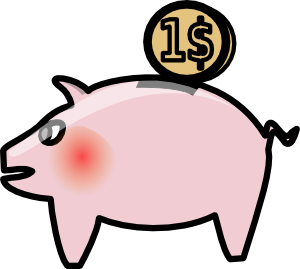 300x269 Piggybank Clip Art