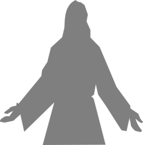 294x298 Gray Silhouette Clip Art