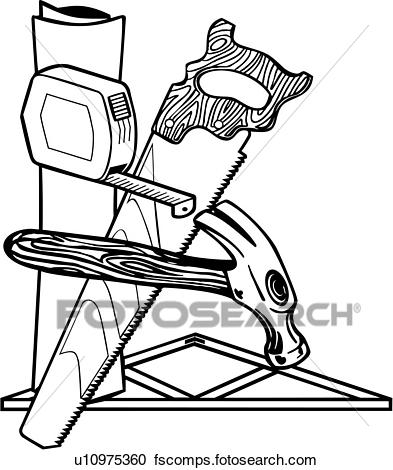 393x470 Clipart Of , Tools, Business Signs, Construction, Elements