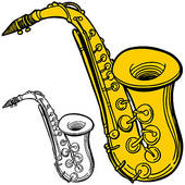 170x170 Saxophone Clip Art