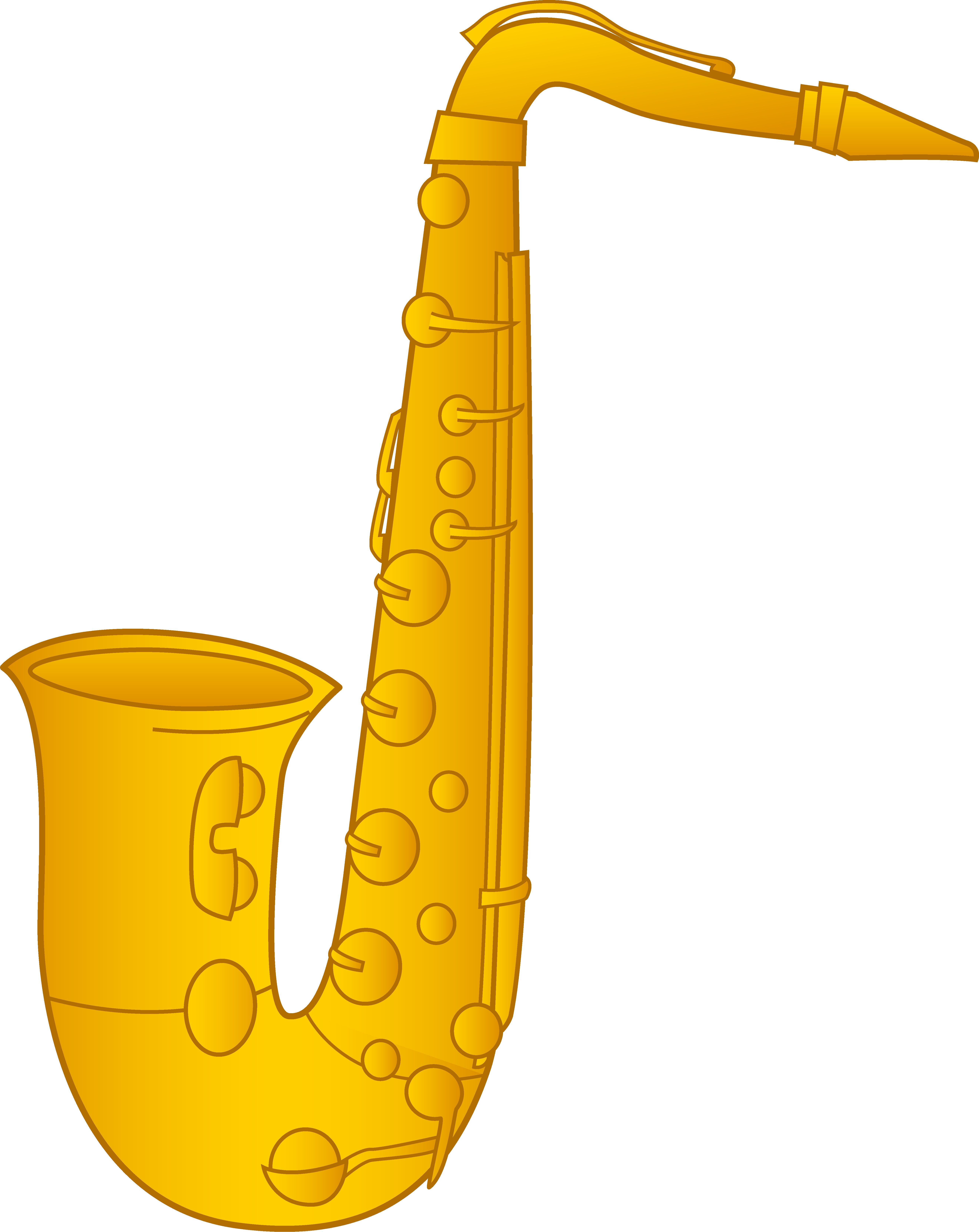 5286x6655 Saxophone Clip Art Design