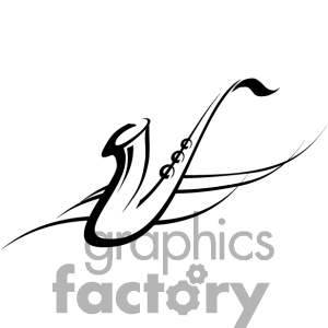 300x300 Saxophone Clip Art