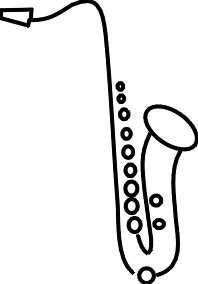 198x284 Drawn Saxophone Clipart