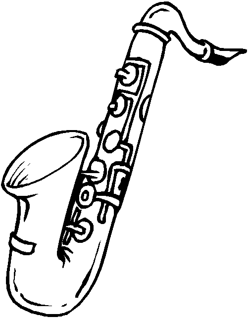 501x643 Free Clipart Saxophone