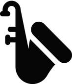 147x170 Royalty Free Saxophone Clip Art