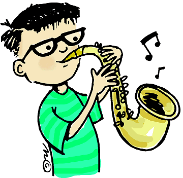 360x351 Cartoon Alto Saxophone Clipart 2