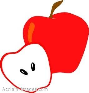 285x300 Half Eaten Apple Click Here Clipart