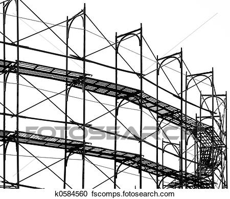 450x389 Stock Photography Of Construction Site Scaffolding K0584560