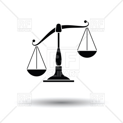 400x400 Scale Icon On White Background Royalty Free Vector Clip Art Image