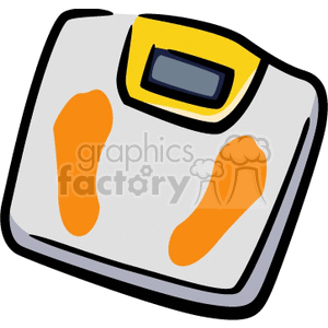 300x300 Royalty Free White Weight Scale 146299 Vector Clip Art Image