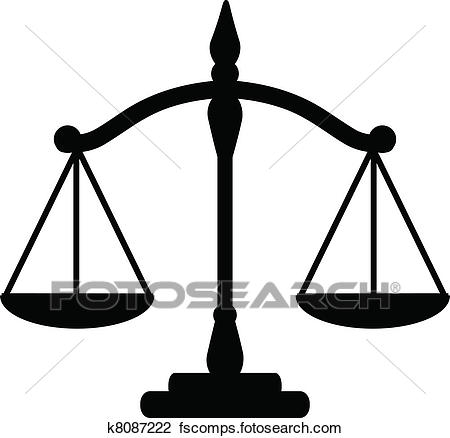 450x438 Clipart Of Justice Scales K8087222