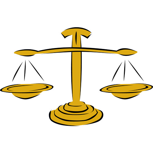 500x500 Scales Of Justice Clip Art Clipart Panda