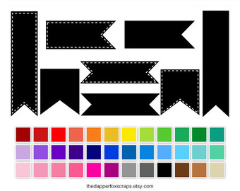340x270 Rainbow Polka Dot Scalloped Border Digital Clip Art Instant