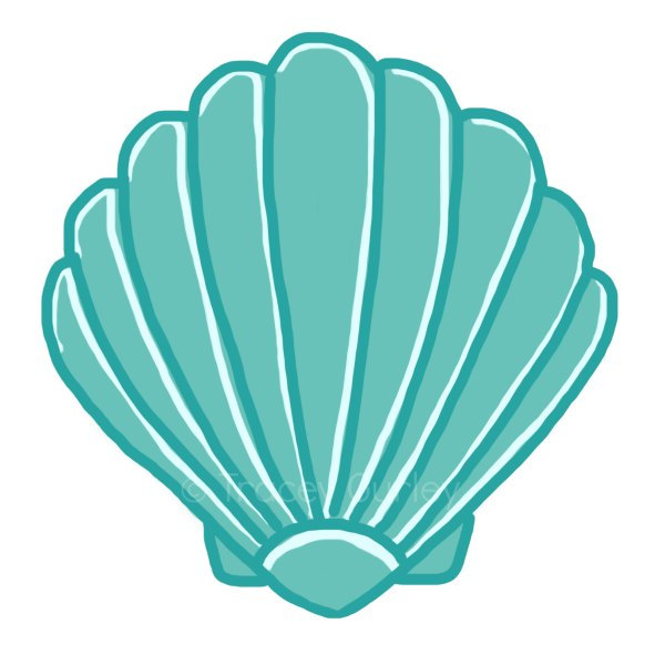 600x600 Scallop Shell Clip Art