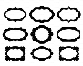 340x270 Scalloped Frames Etsy