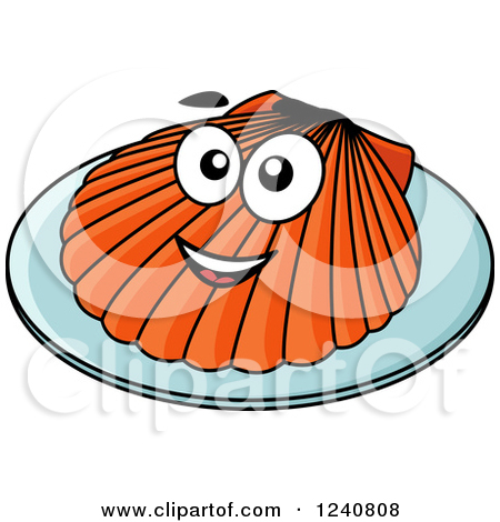 450x470 Scallops Clipart
