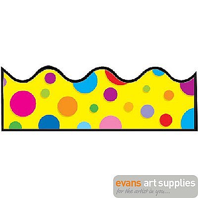 400x400 Scalloped Border Colourful Dot