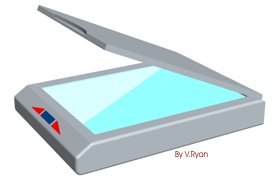 280x184 This Is A Clip Art Of A Scanner Output Devices