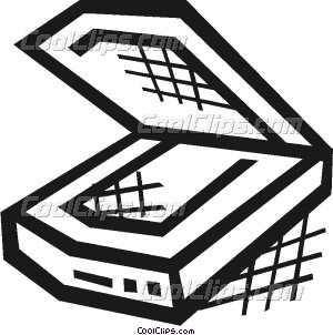 300x302 Flatbed Scanner Vector Clip Art
