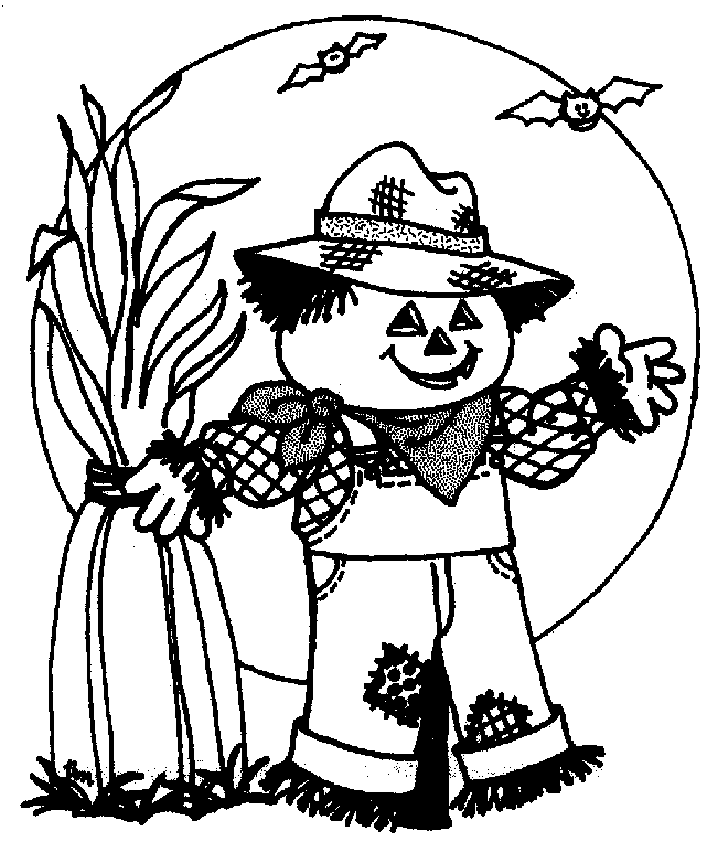 728x852 Printable Scarecrow Coloring Pages Many Interesting Cliparts