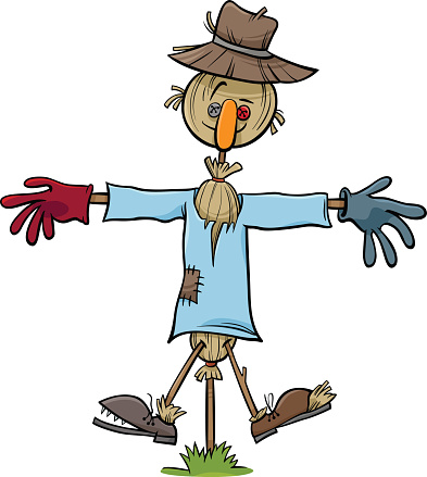 393x439 Scarecrow Clipart Cartoon
