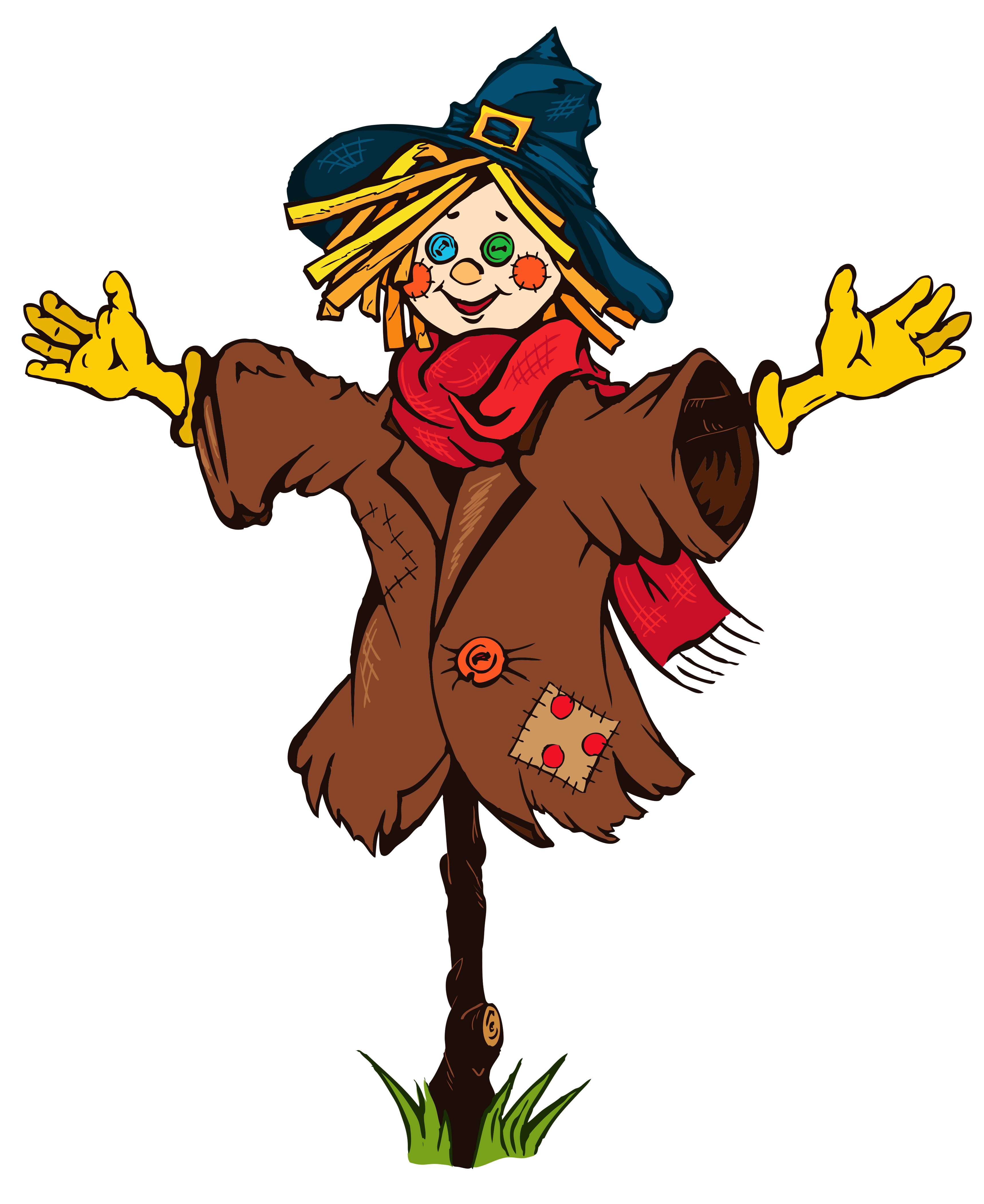3437x4204 Scarecrow Clip Art For Kids Free Clipart Images