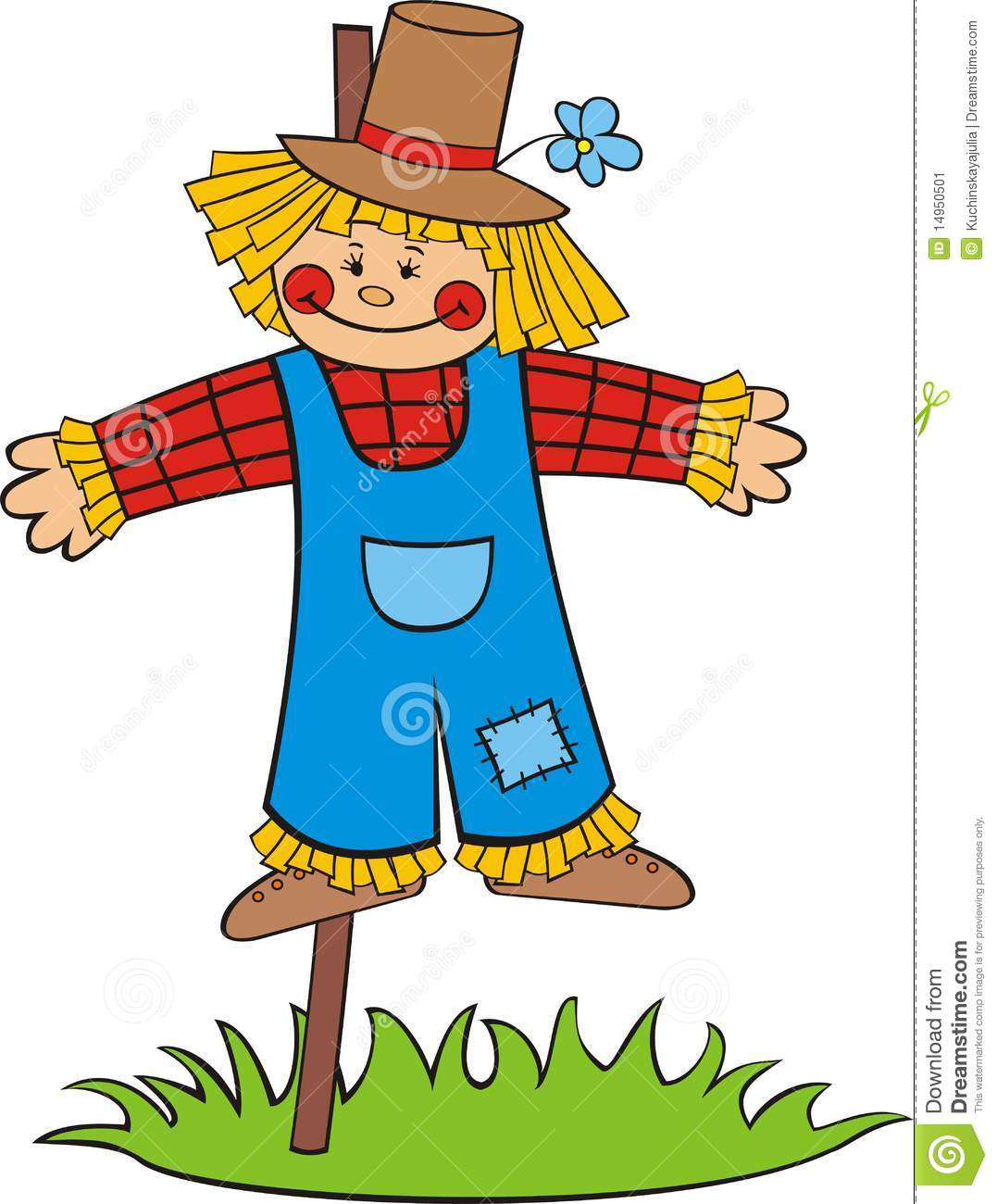 1077x1300 Cartoon Scarecrow Clipart
