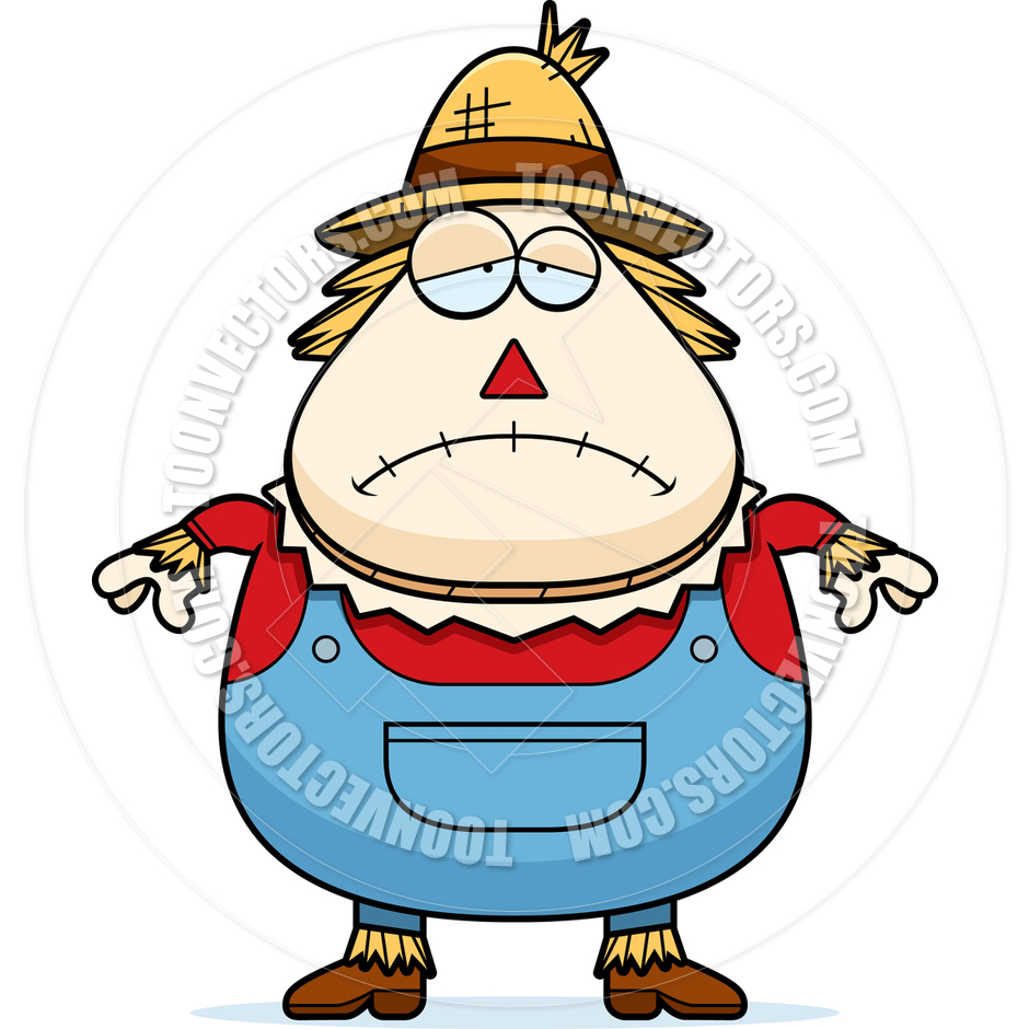940x940 Cartoon Scarecrow Sad By Cory Thoman Toon Vectors Eps
