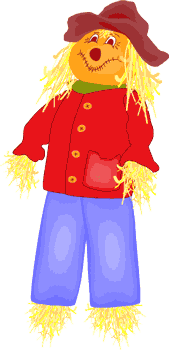 169x350 Halloween Scarecrow Clip Art