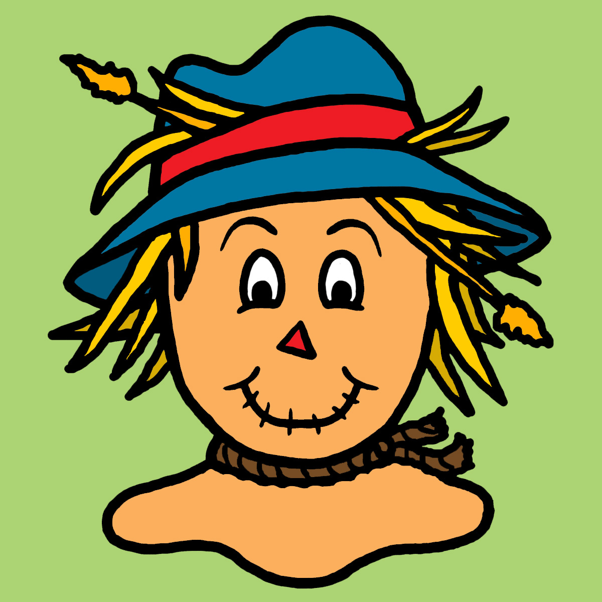 1200x1200 Cute Scarecrow Clipart 2