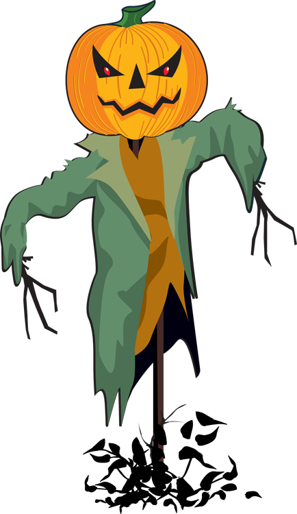 434x750 Free Scarecrow Clipart