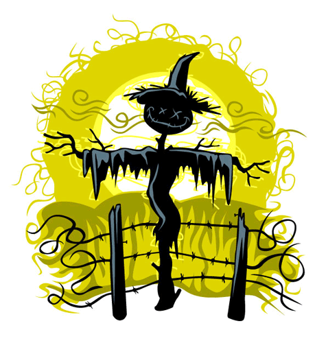 478x500 Scarecrow Halloween Clipart