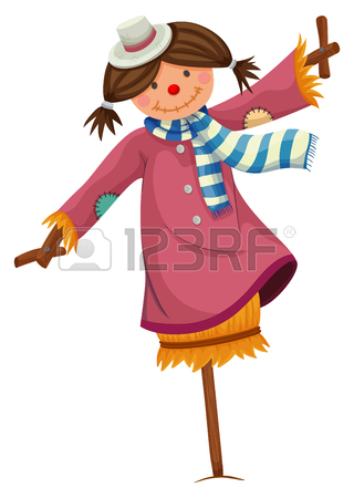 320x450 Scarecrow In The Corn Field Illustration Royalty Free Cliparts
