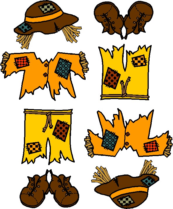 592x715 Scarecrow Paper Doll Friends