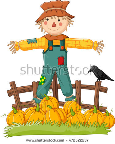 374x470 Scarecrow Clipart Overalls