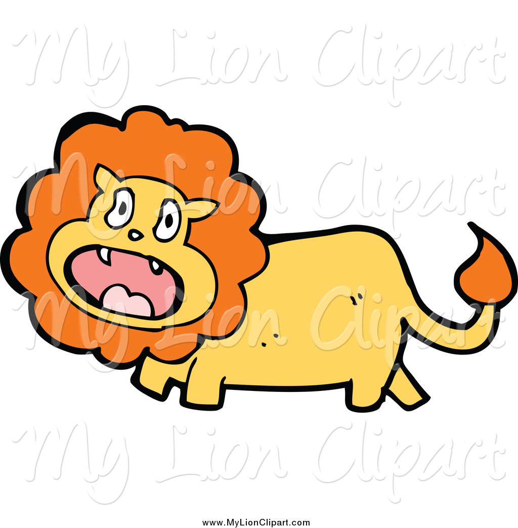1024x1044 Clipart Of A Scared Lion By Lineartestpilot