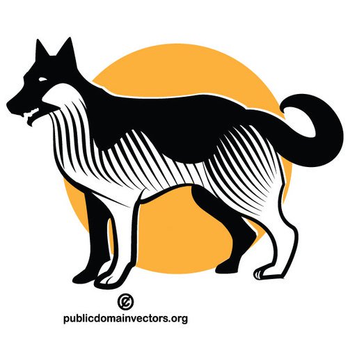 500x500 18647 Cat And Dog Silhouette Clip Art Public Domain Vectors