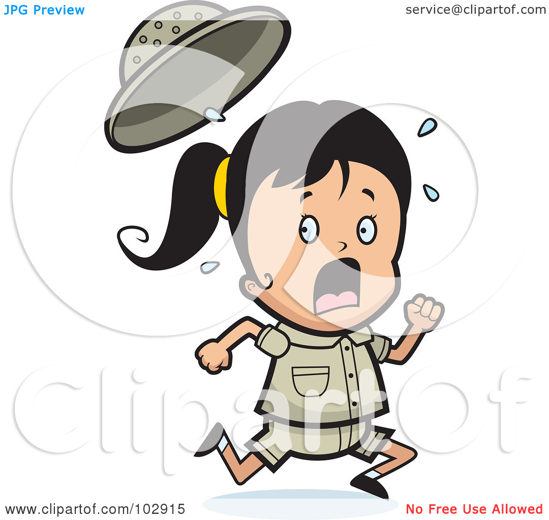 1080x1024 Scared Running Clipart