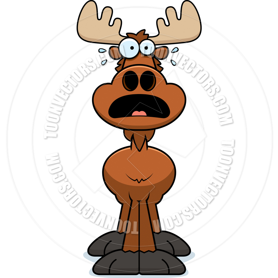 940x940 Moose Clipart Scared