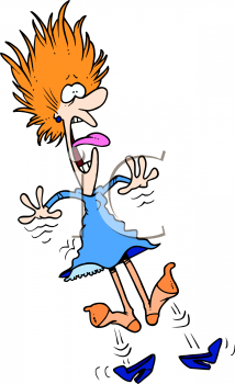 214x350 Scared Clipart