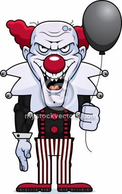 251x400 Scary Clowns Clip Art