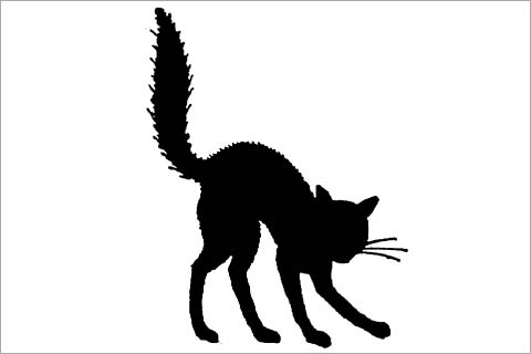 480x320 Black Cat Clipart Spooky Black