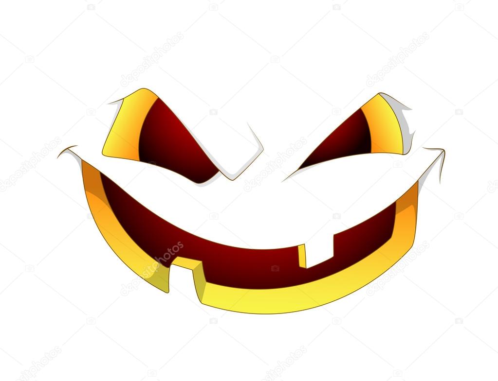1023x784 Scary Halloween Pumpkin Face Stock Vector Baavli