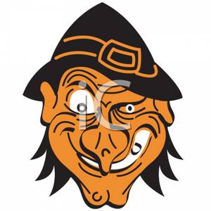 300x300 Cartoon Of A Scary Witches Face