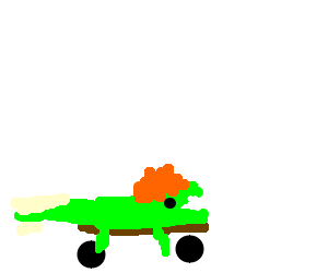 300x250 Draw Scp 682 On A Skateboard.