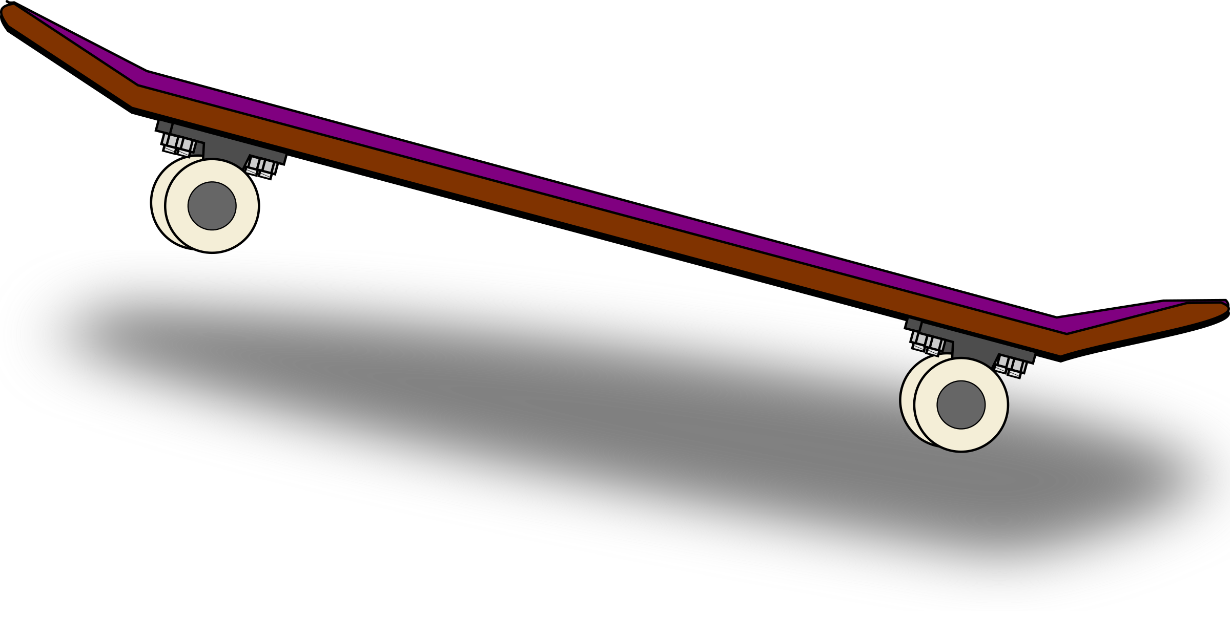 2400x1248 Skateboard Clipart Transparent