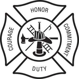 300x300 Fire Department Maltese Cross Clip Art