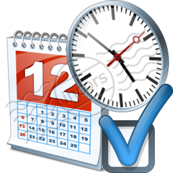 600x600 Date Clipart Time Schedule