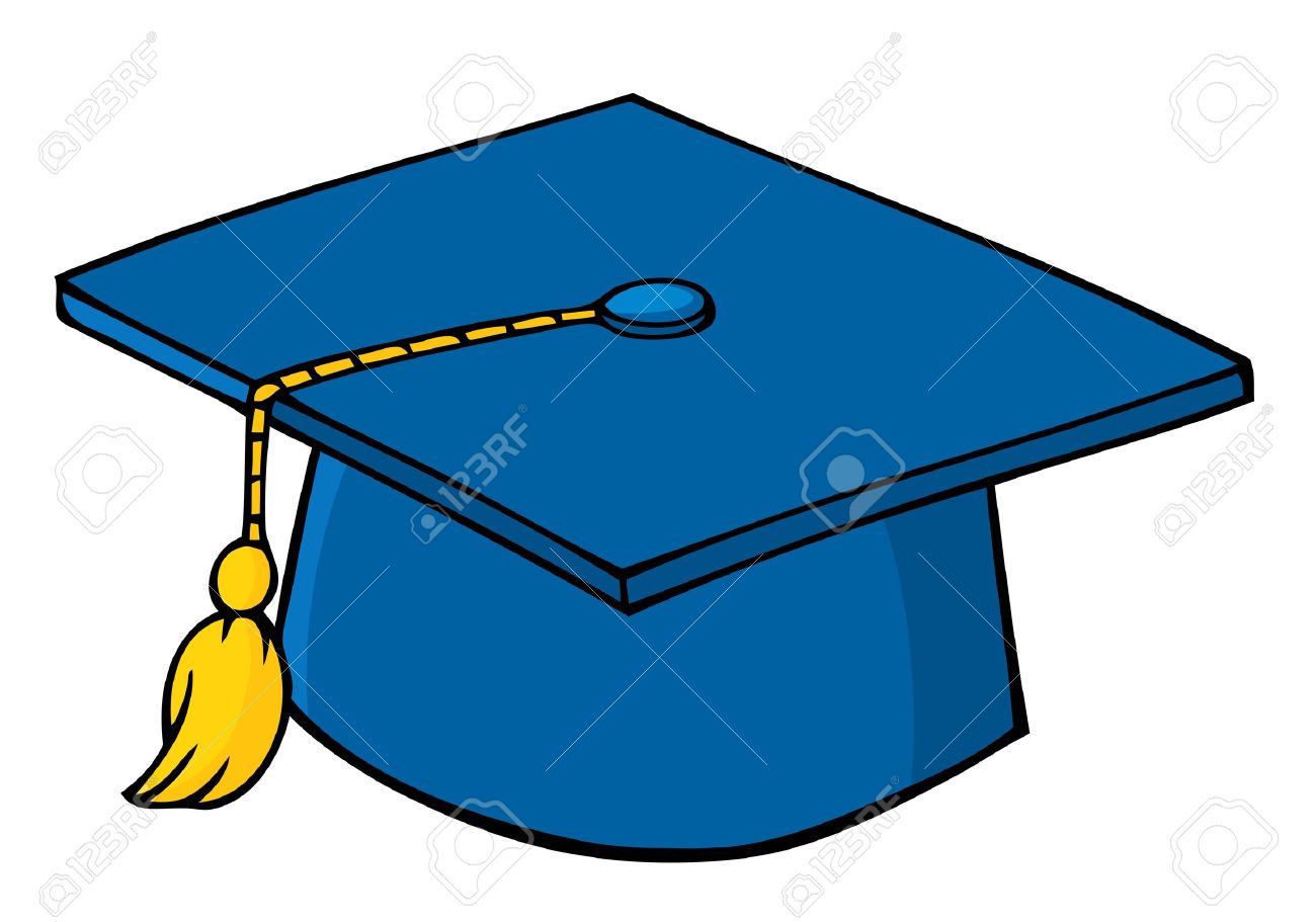 1300x911 Blue Graduation Cap Royalty Free Cliparts, Vectors, And Stock