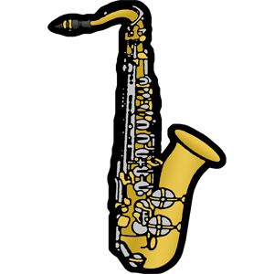 300x300 Free Saxophone Clip Art Image Beginning Band